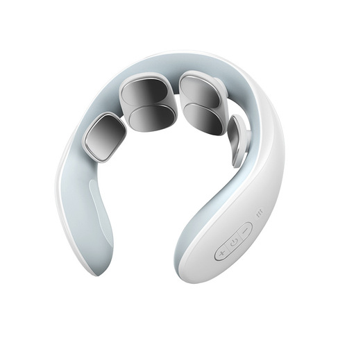 Neck protector rechargeable cervical massage instrument electrotherapy physiotherapy instrument pulse heating voice cervical massager cross-border