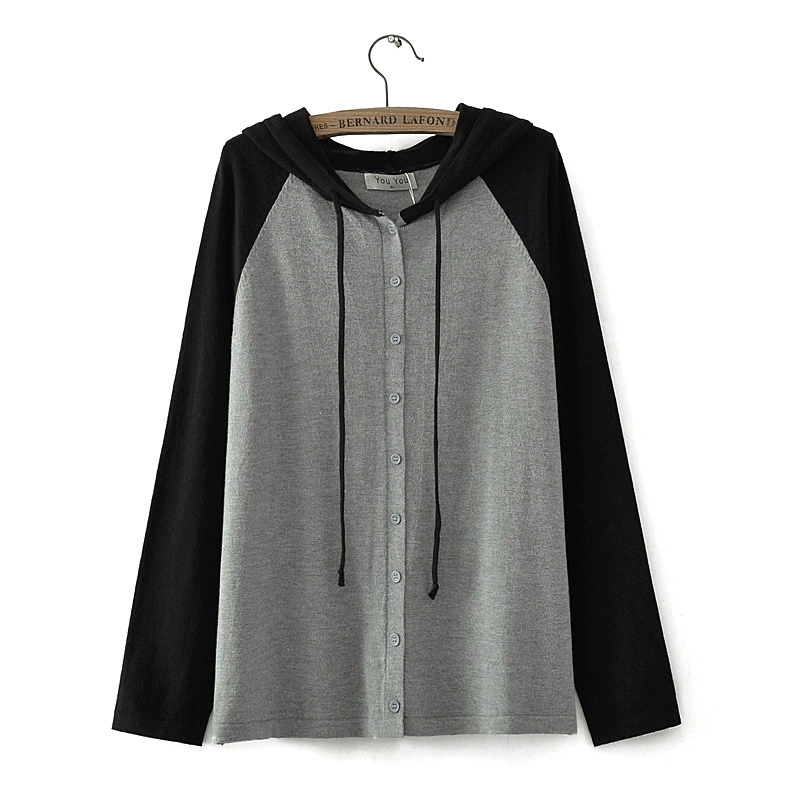 Knitted sweater, long-sleeve, hoody, jacket, plus size
