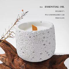 香薰蜡烛氛围感室内持久家用香氛摆件伴手礼跨境水晶石石膏杯蜡烛