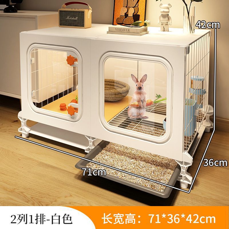 兔笼带厕所家用室内超大号兔别墅养宠物兔荷兰猪豚鼠专用笼子兔窝|undefined