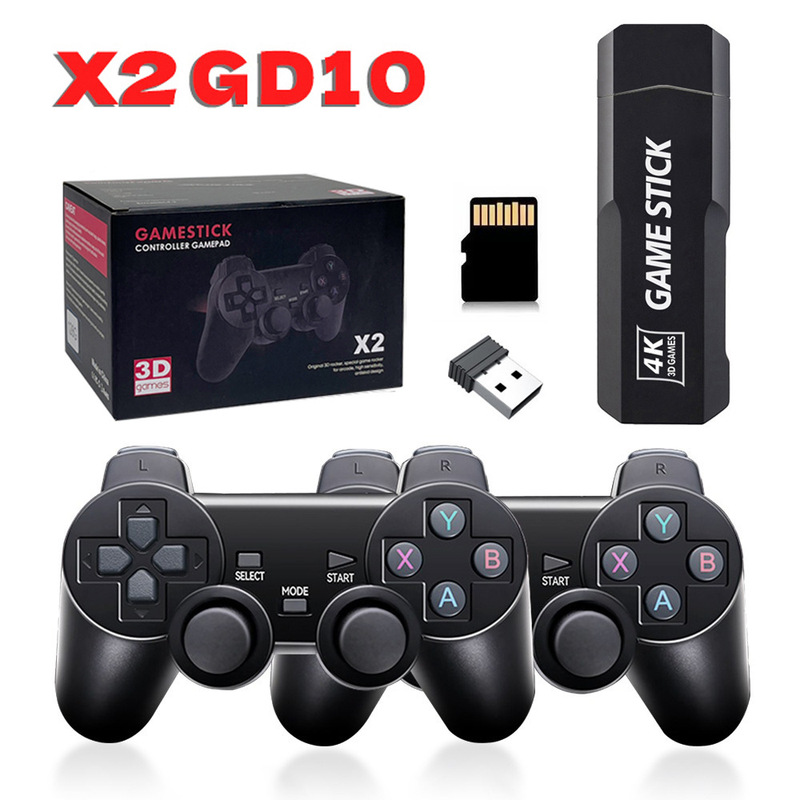 Gd10 Home Game Console Wireless High-Definition X2 Two-Player Battle Cross-Border Entry-Level Private Model Dual Controller Family Version