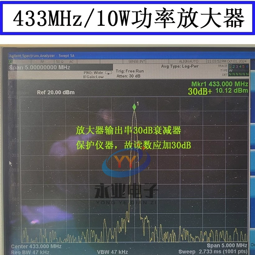 Модуль усилителя мощности 433 МГц 10 Вт RF-модуль UHF усилитель мощности RF-усилитель