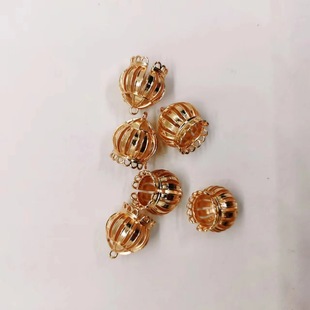 diy jewelry accessories hair Crown Hollow lantern Beads pendant ancient style headdress double hanging connector diy hairpin material