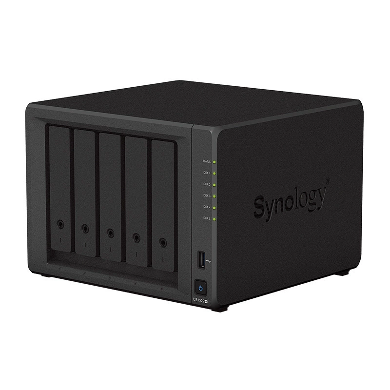 Сетевое хранилище Synology на 5 дисков, сервер NAS DS1522+