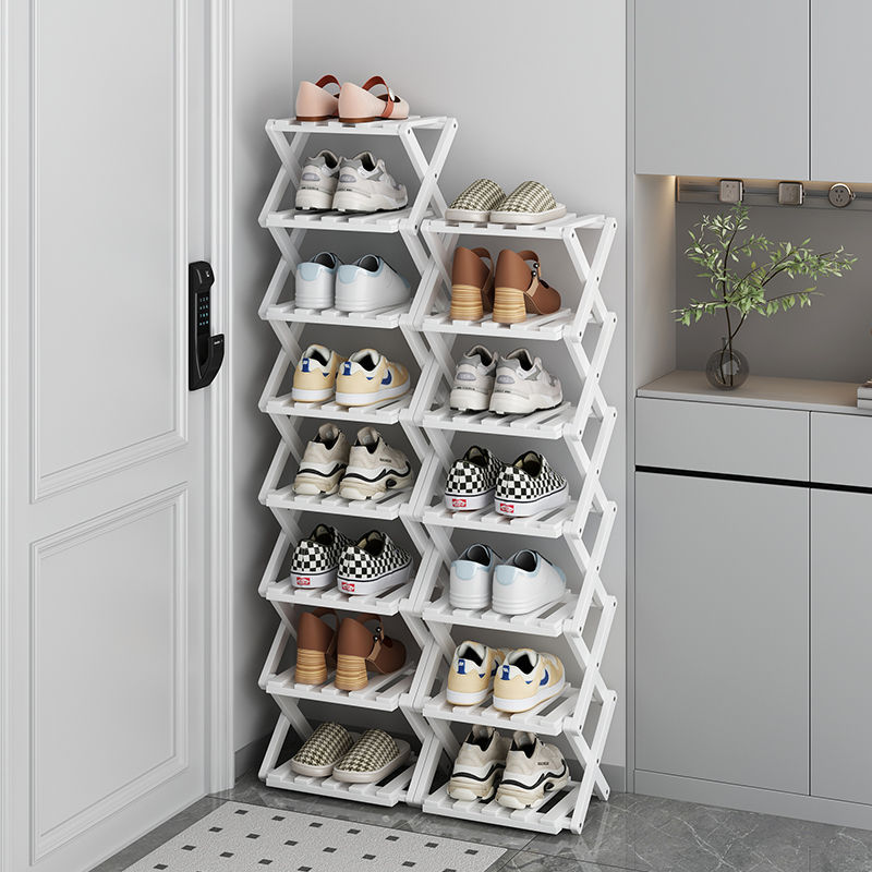 Instalación gratuita de zapatero, puerta de hogar simple, dormitorio plegable, casa de alquiler de varios pisos, armario de zapatos, artefacto de almacenamiento de zapatos