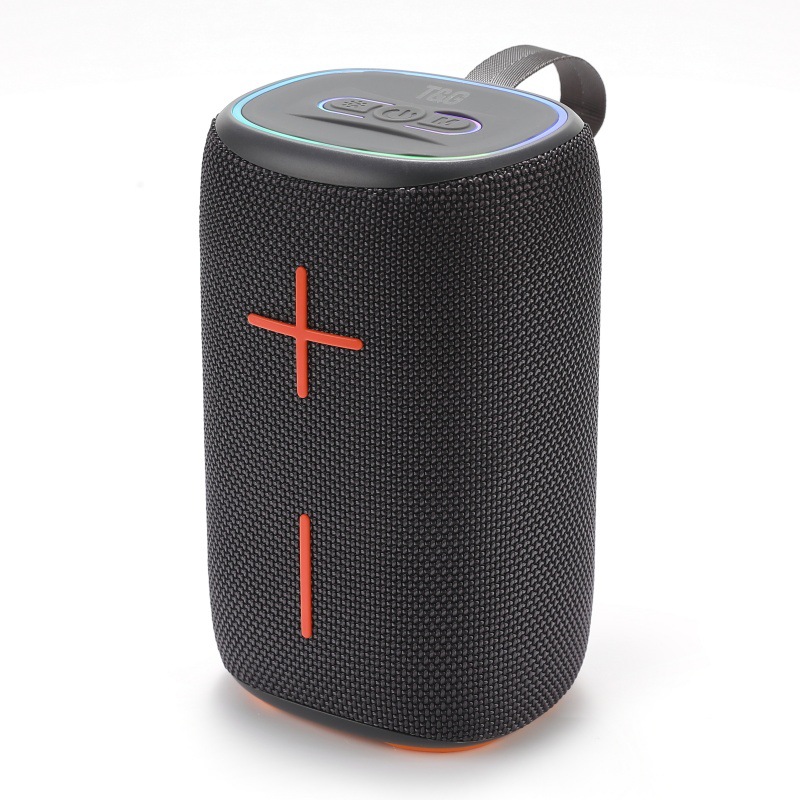 El nuevo subwoofer de audio Bluetooth TG464, atmósfera, tarjeta led, altavoz pequeño portátil, altavoz Bluetooth de cañón de acero