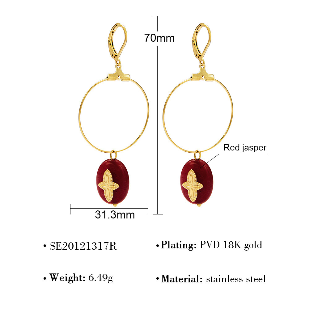 Oferta especial experiencia europea y americana joyería de acero titanio vacío galvanoplastia no decoloración no alérgica joyería pendientes collar fábrica al por mayor