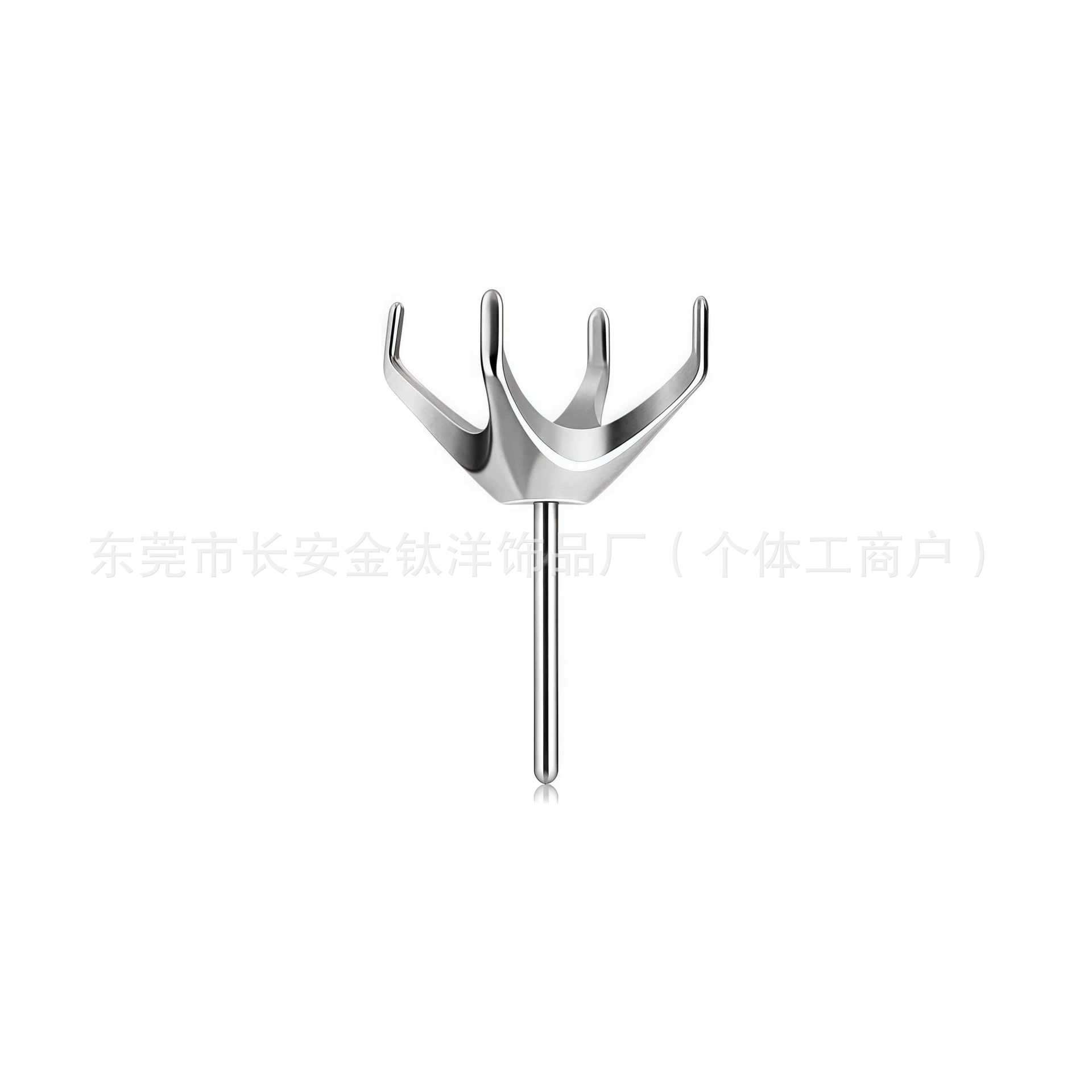 Labret piercing jewelry detail image