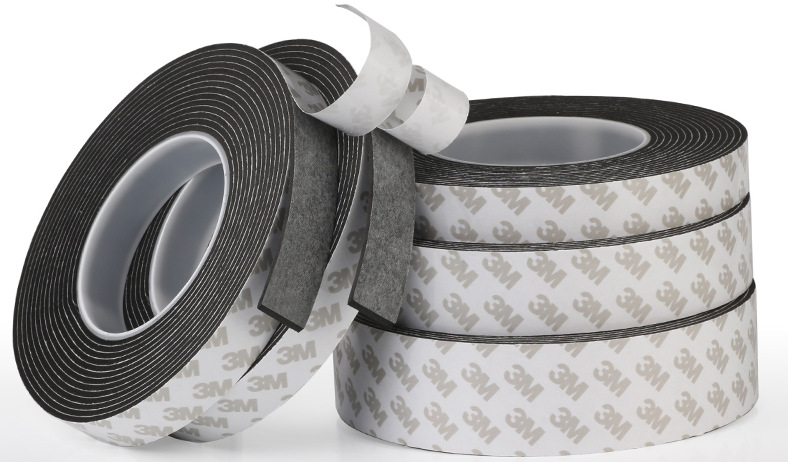 厂家供应黑色防水密封海绵条/单面带胶密封海绵条包装