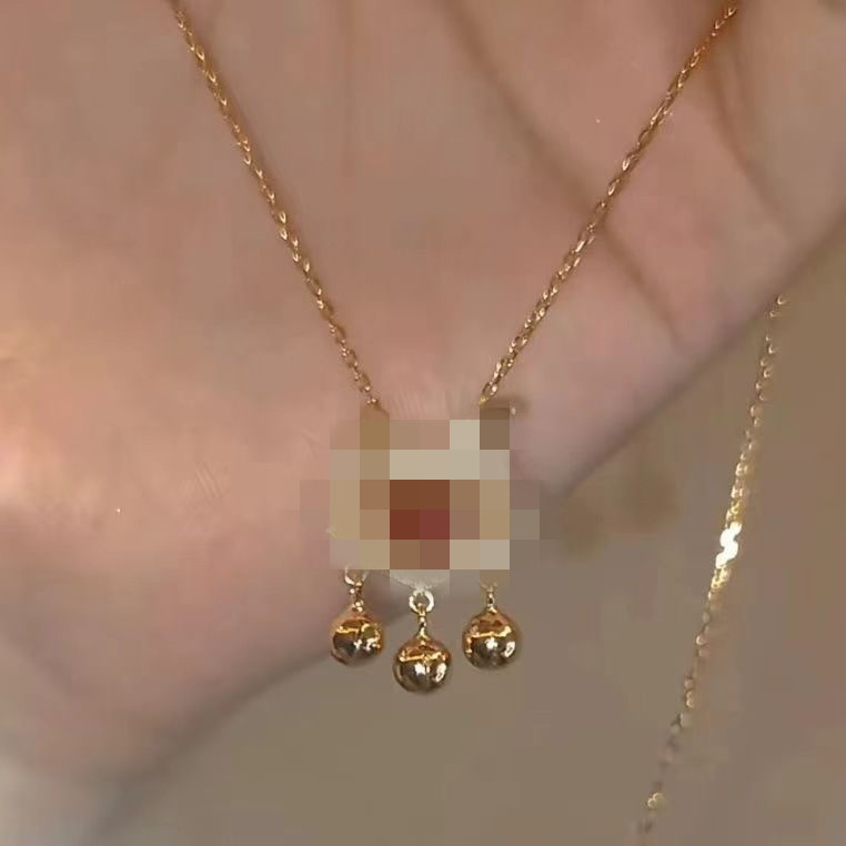 Nuevo estilo chino conejo collar de cerradura de seguridad mujer lujo ligero orejas de conejo campanas clavículas amigos regalo de cumpleaños