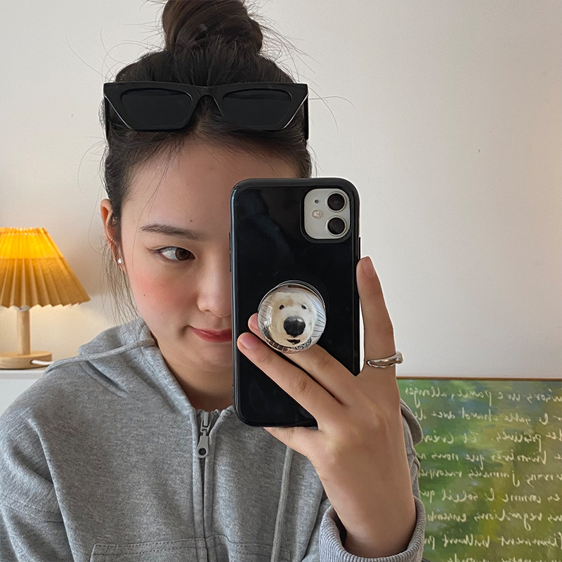 20g Weight Mobile Phone Universal Applicable Brands Airbag Bracket Classification Crystal Ball Material Animal Pattern Cute Style Animal Crystal Ball Cute Mobile Phone Universal Airbag Bracket 7