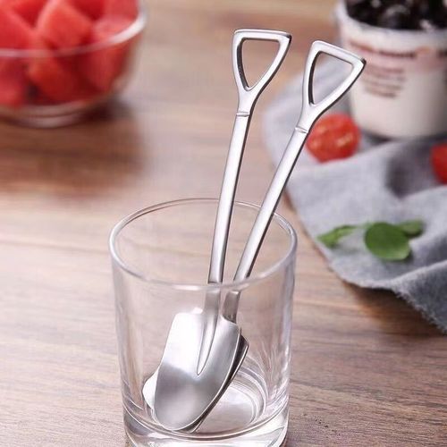 Thickened stainless steel shovel watermelon spoon household retro dessert eating watermelon spoon cute shovel spoon
