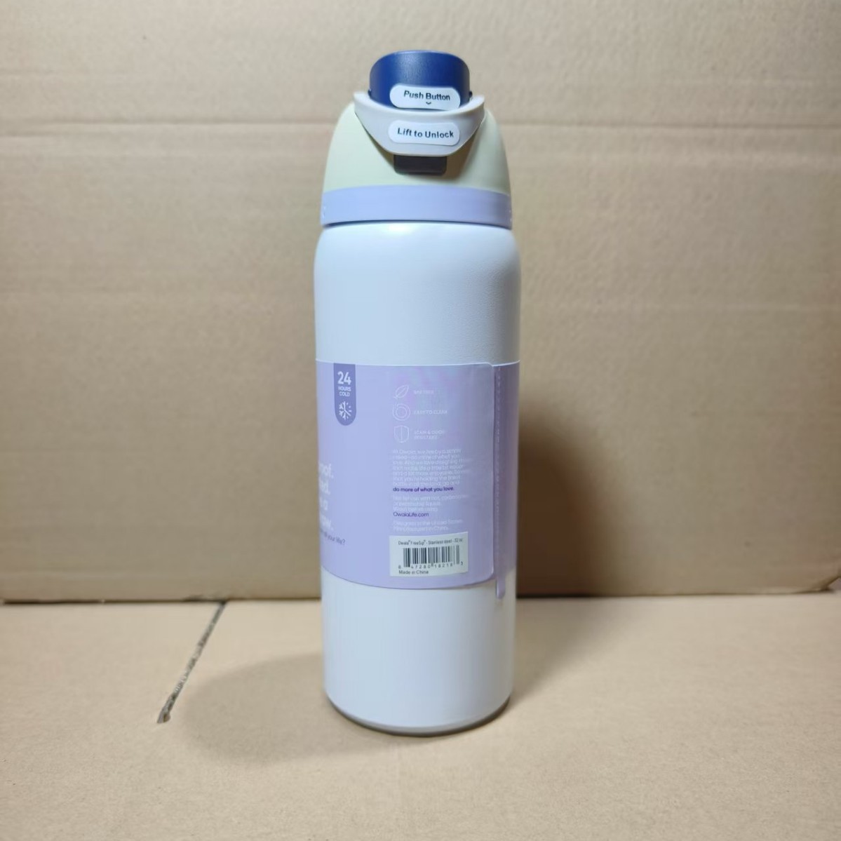 Vaso Aislado de Acero Inoxidable 304 Estilo Owala de Amazon con Asa, Botella de Agua Deportiva, Vaso de Doble Uso, Vaso para Agua, Regalo