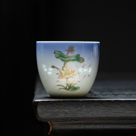 玲珑镂空茶杯陶瓷功夫茶具品茗杯个人杯主人杯礼盒装商务礼品送礼|undefined