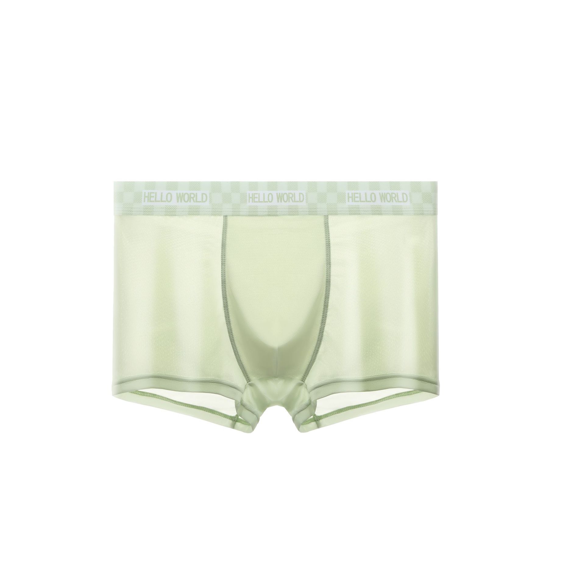 Ropa interior de los hombres del verano Delgado antibacteriano transpirable niños hielo seda Boxer shorts sin costuras juventud más tamaño ropa interior hombres