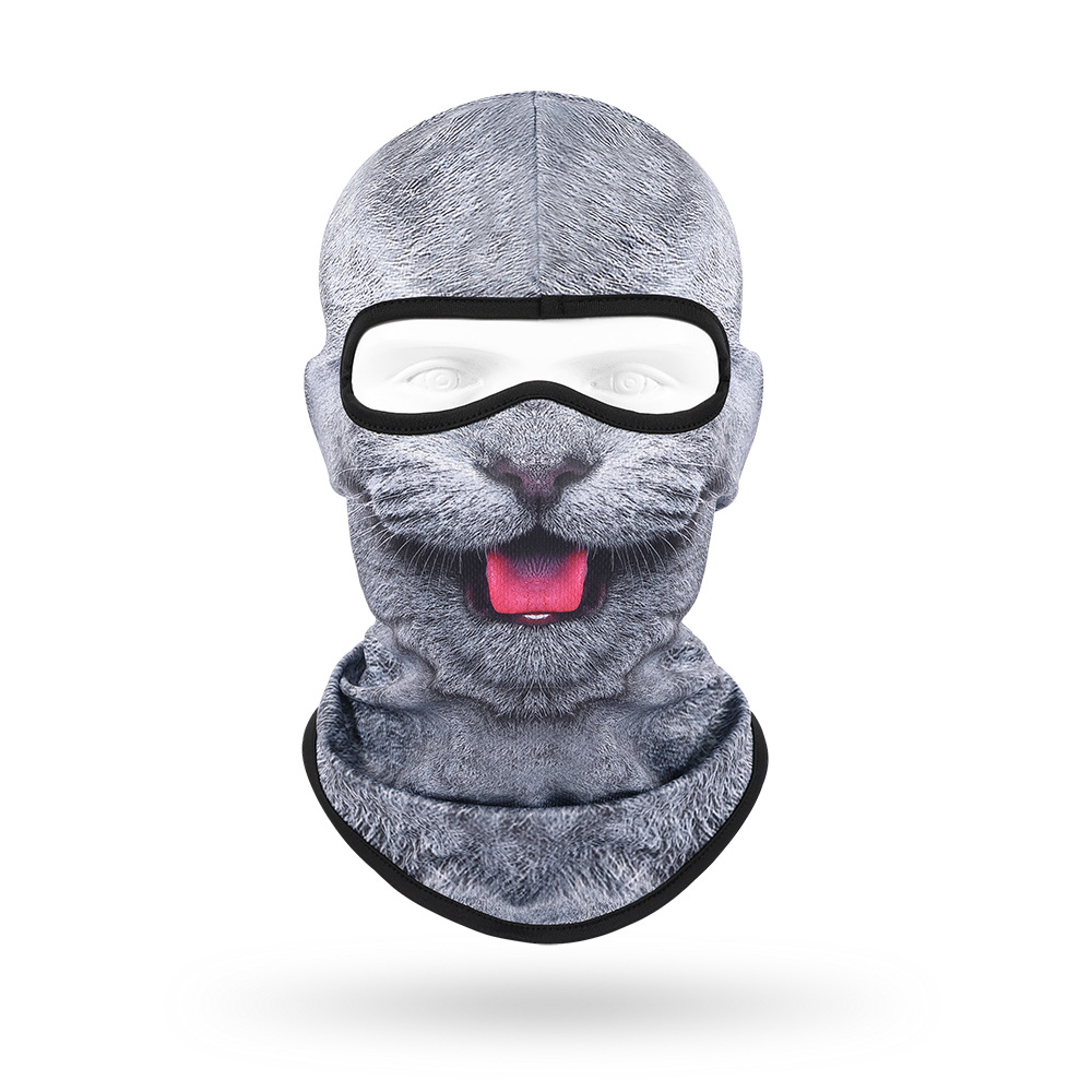 Sudor absorbente máscara transpirable de secado rápido para hombres y mujeres ciclismo al aire libre bicicleta protección solar sombrero lindo mascota sombrero animal bufanda