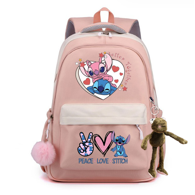 2024 encantador patrón de dibujos animados Stevie / Boy mochila escolar mochila de moda casual para hombres y mujeres