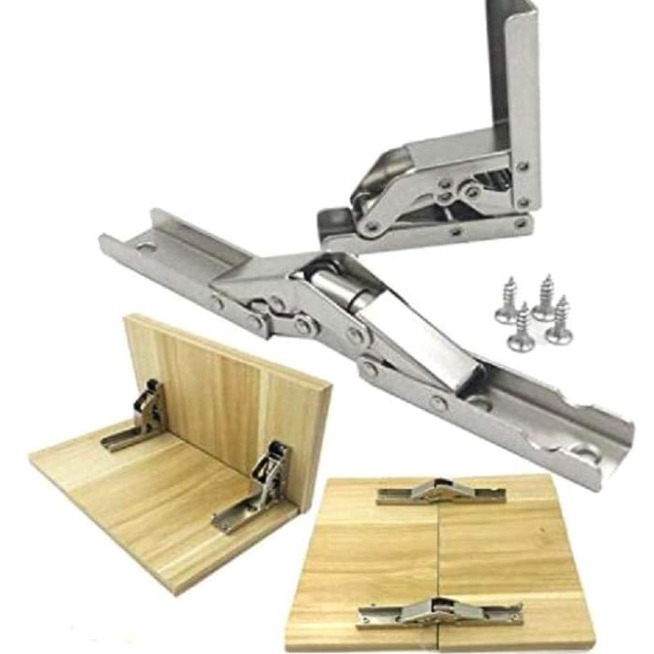 Venta directa de fábrica 90 grados mesa plegable bisagra de 180 grados bisagra larga agujero libre plegable bisagra RV Accesorios