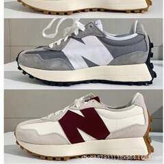 高版新nb327シリーズ元祖経典莆田靴おじさんカップルが高くなったレトロなレジャー滑り止めスポーツシューズ