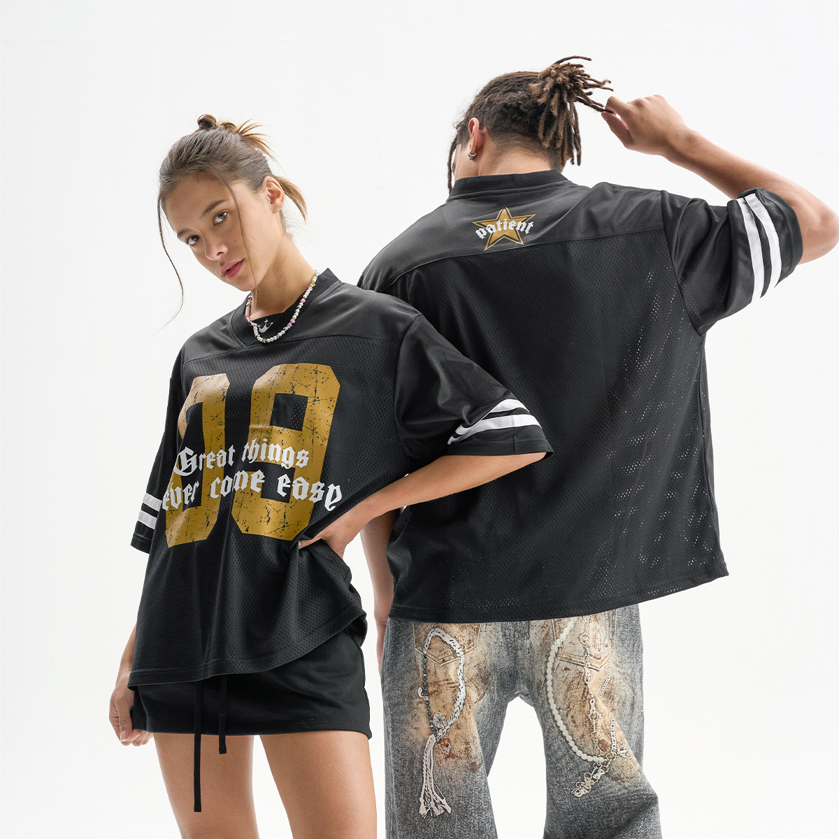ETAI Hombre| Camiseta de malla de impresión transpirable de alta calidad de manga corta deportiva y casual de moda