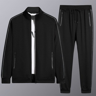 Cross-border wholesale middle-aged and elderly suit suit men's sports suit autumn suit winter suit cardigan suit men