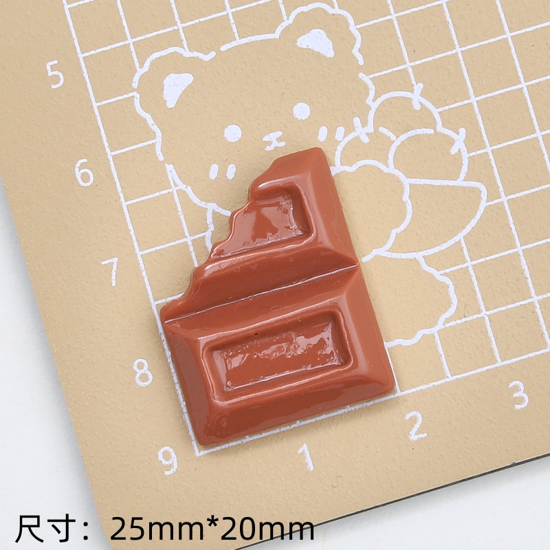 Un trozo de chocolate marrón