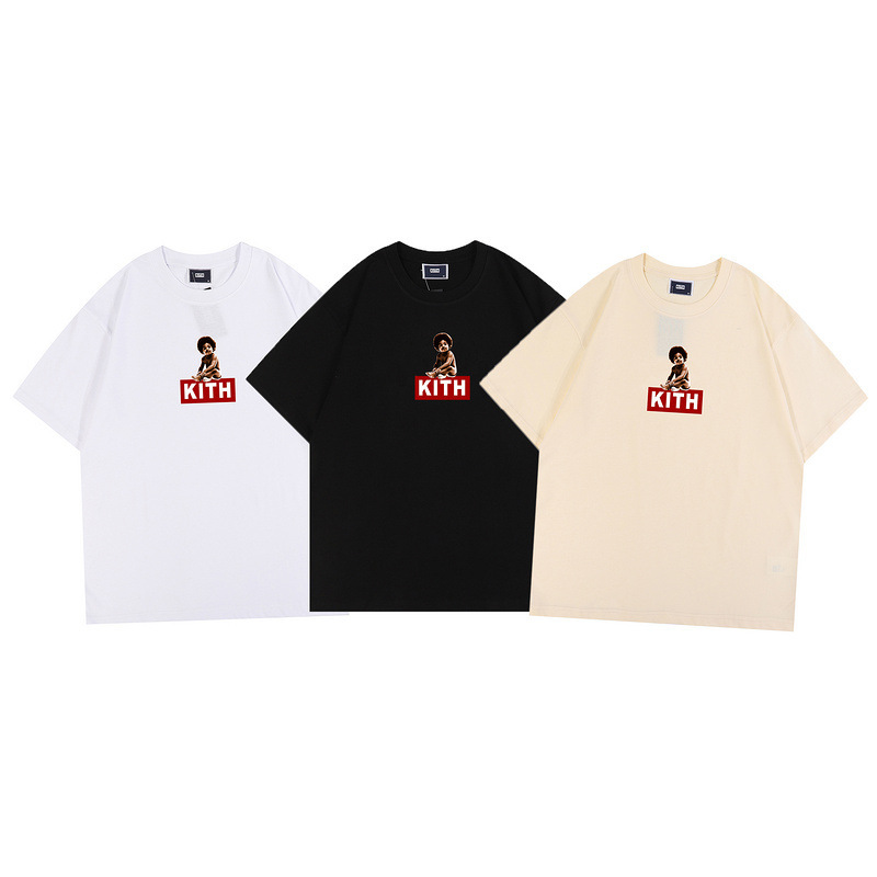 Kith 2022 summer new fashion commemorative rapper children's explosion head round neck short sleeve men's and women's T-shirt