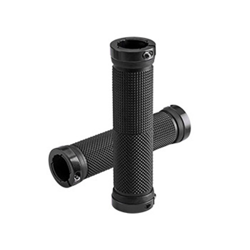 Bicycle handlebar cover mountain bike handlebar aluminum alloy double-sided locking handle cover dead-fly bicycle anti-slip handlebar rubber cover