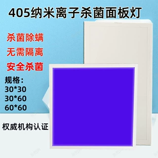 A紫外线消毒灯405NM家用除螨杀菌灯幼儿园学校集成面板灯