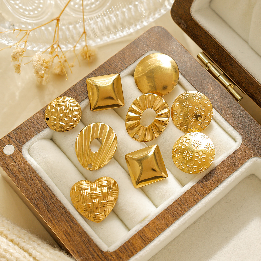 4g Weight Earring Findings Jewelry Making Type Earrings accessories Classification 1 Piece Quantity 304 Stainless Steel Material Geometric, Oval, Heart Shape Pattern All Seasons Season Plating Design Classic Style Style 1 Piece 304 Stainless Steel Geometric Oval Heart Shape Earring Findings Earrings Accessories 13