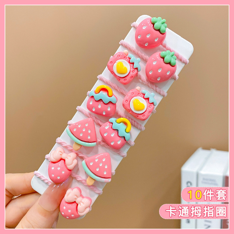 Banda de goma para niños, lazo para el cabello con pulgar para niña, accesorios para el cabello, cuerda para la cabeza para bebés, niña pequeña, sin dañar el cabello, gomas de goma, lindos sombreros