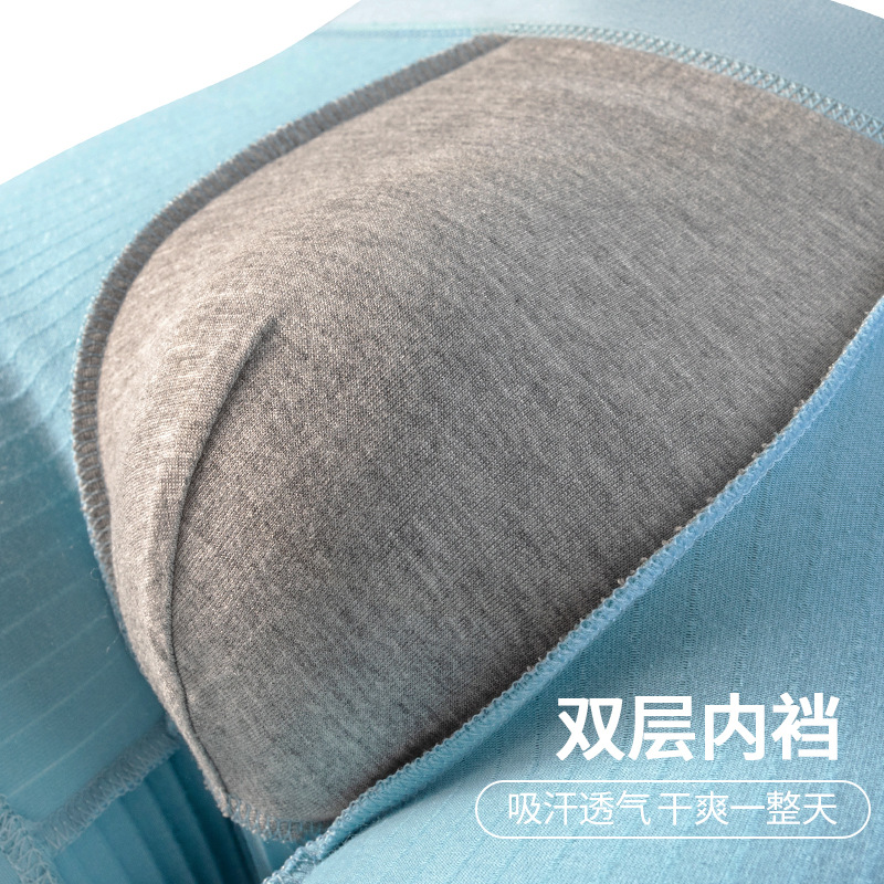 Pantalones interiores de hombre algodón de color sólido transpirable antibacteriano entrepierna juvenil simple hombre de ángulo plano cabeza de pantalones cortos al por mayor