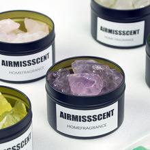 厂家直销黑色铁罐香薰精油扩香礼盒卧室家用扩香石高级感晶石香薰