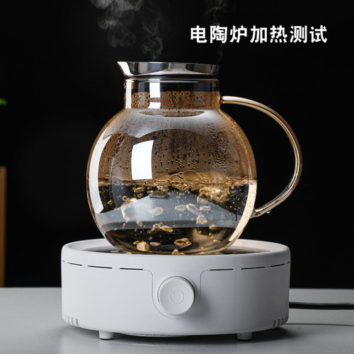 Nordic ins light luxury heat-resistant glass cup cold kettle drinking cup home restaurant water cup set cold kettle