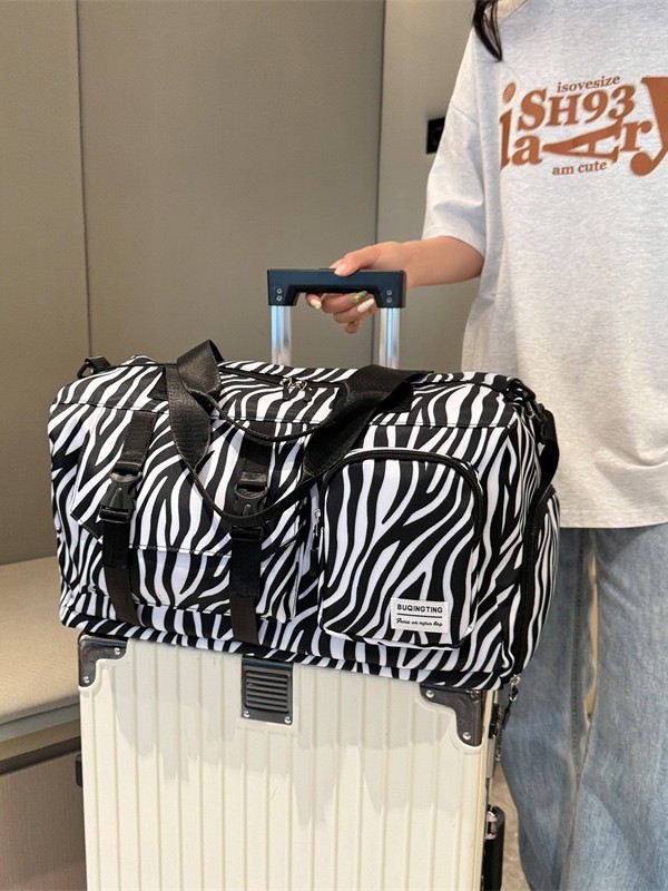 Bolsa de viaje de viaje corto, bolsa de viaje de vaca de gran capacidad, bolsa de embarque, bolsa de alojamiento ligera, bolsa de fitness