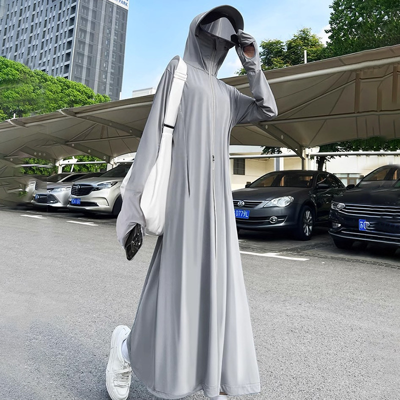 Sun Protection Clothing for Women, Summer 2026 New Style, Anti-Uv, Breathable Ice Silk Sun Protection Clothing, Cardigan, Full Length, Outdoor Sun Protection Clothing for Women, Summer 2026 New Style, Anti-Uv, Breathable Ice Silk Sun Protection Clothing, Cardigan, Full Length, Outdoor