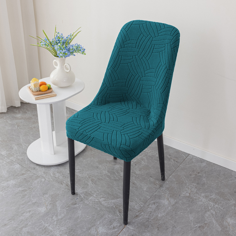 cubierta de silla jacquard gruesa cubierta de silla de lana de maíz elástica cubierta de silla de arco de restaurante cubierta de silla doméstica a prueba de polvo y desgaste