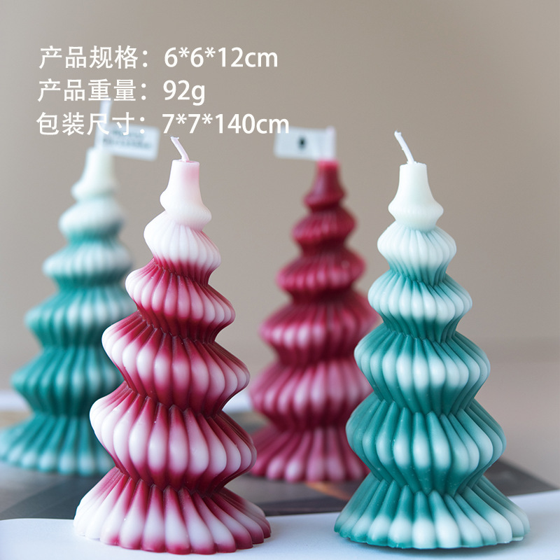 Ventas transfronterizas de árbol de Navidad giratorio de forma de vela aromática decoración de fragancia alta sensación al por mayor