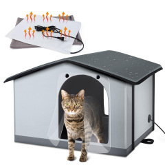 アマゾンは屋外の猫小屋の犬小屋を販売しています。冬の防水保温猫の家は高くなります。