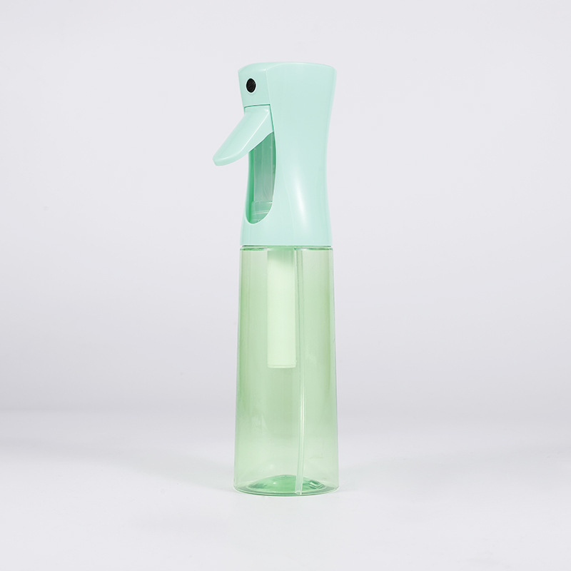 300ml (verde transparente); PET + PP