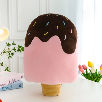 Doll, Manufacturer Wholesale, Plush – Oyuncaq yastıqlar - pink-ice-cream-45cm