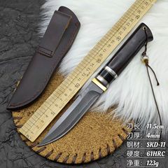 戸外直刀三合鋼高硬度防身鋭利果物刀チベット刀荒野食肉刀多機能卸売り