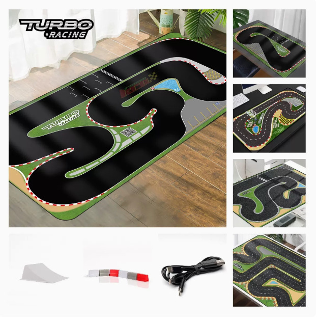TURBO RACING scene track big small size track mat 1/76 mini remote control car mosquito car desktop track TURBO RACING scene track big small size track mat 1/76 mini remote control car mosquito car desktop track
