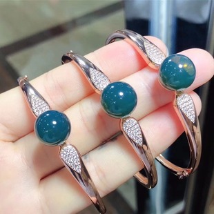 Angel Wings 12mm Mexican Lamper Seiko Inlay S925 Silver Bracelet Vacuum Plated Rose Gold