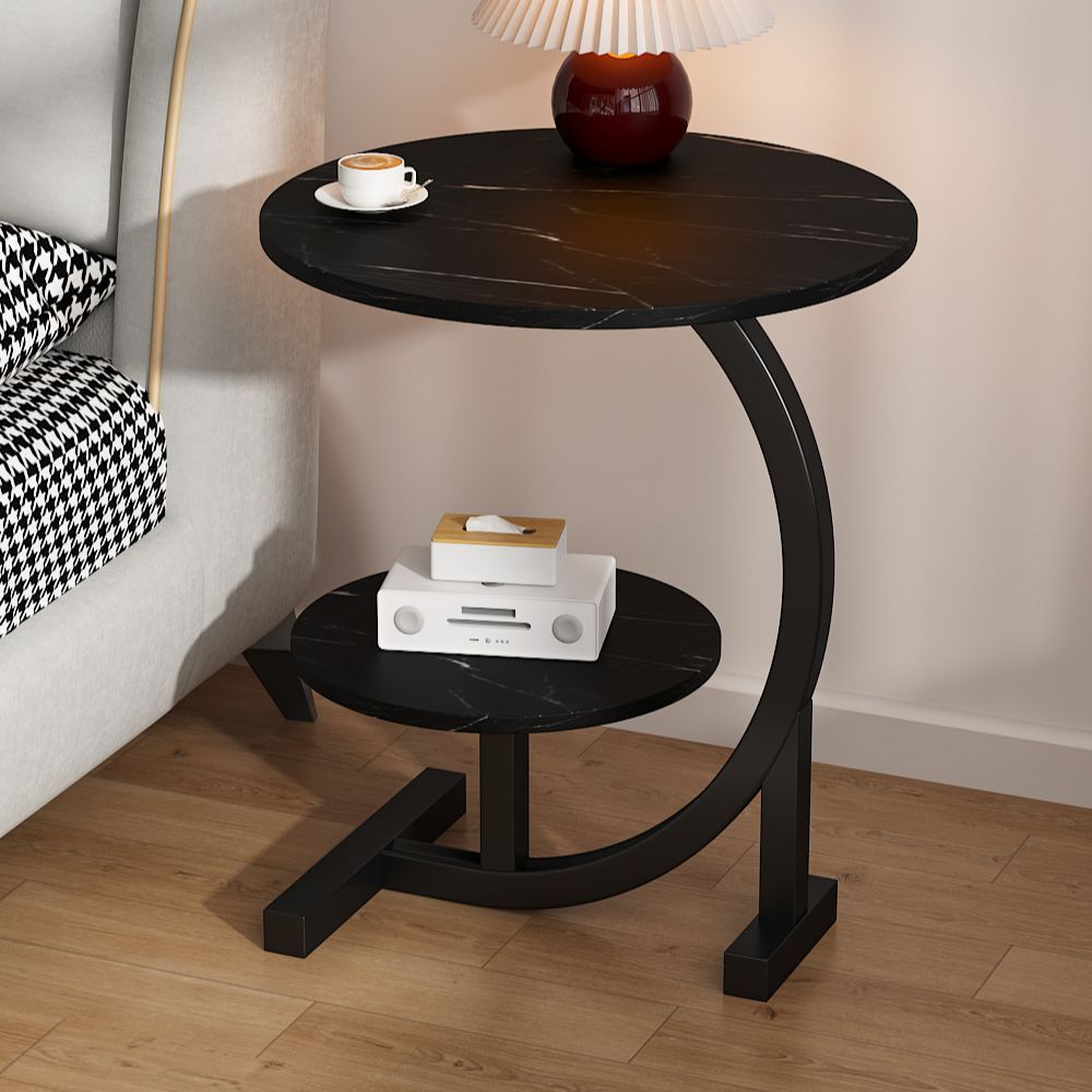 Seleccione estrictamente una pequeña mesa de té sala de estar nuevo simple moderno creativo sofá lado red red redonda mesa de cabezal de cama estante de almacenamiento image 11