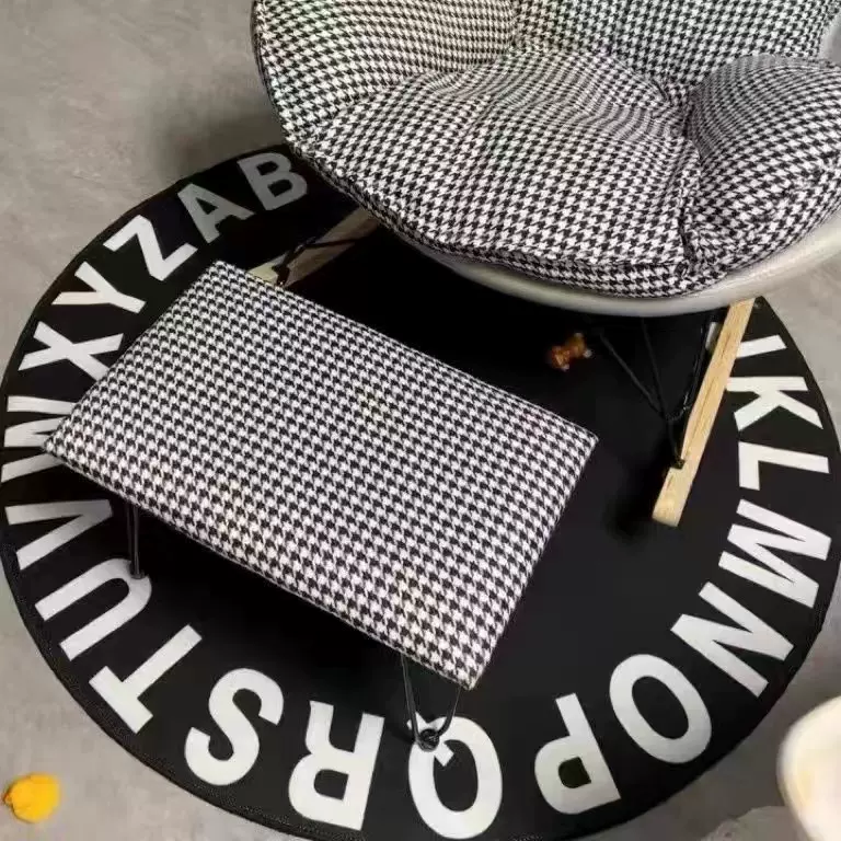 ins风圆形书桌转椅地毯卧室防滑床边毯家用耐脏好打理仿羊绒地毯