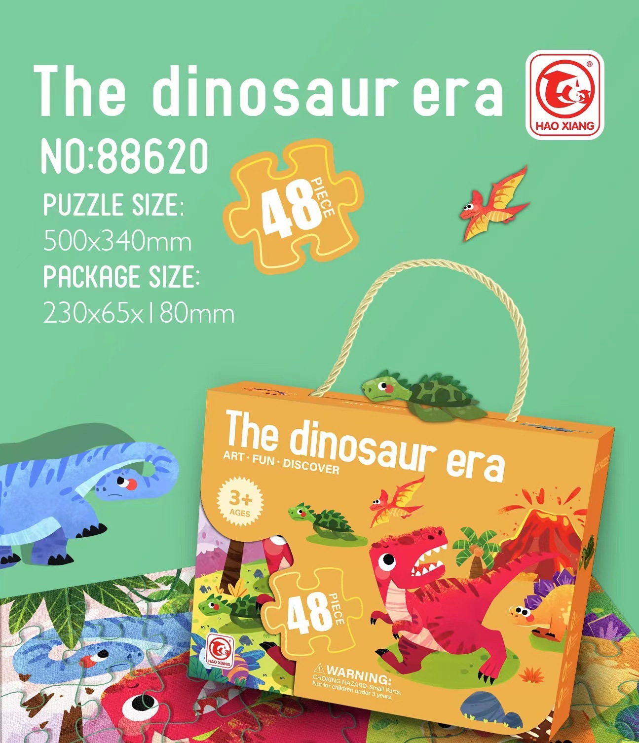 Dinosaurio era (48 piezas)