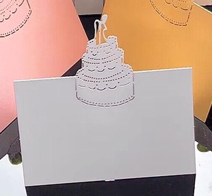 Amazon cross-border wedding birthday party hollow wedding cake seat card Valentine's Day card table card spot