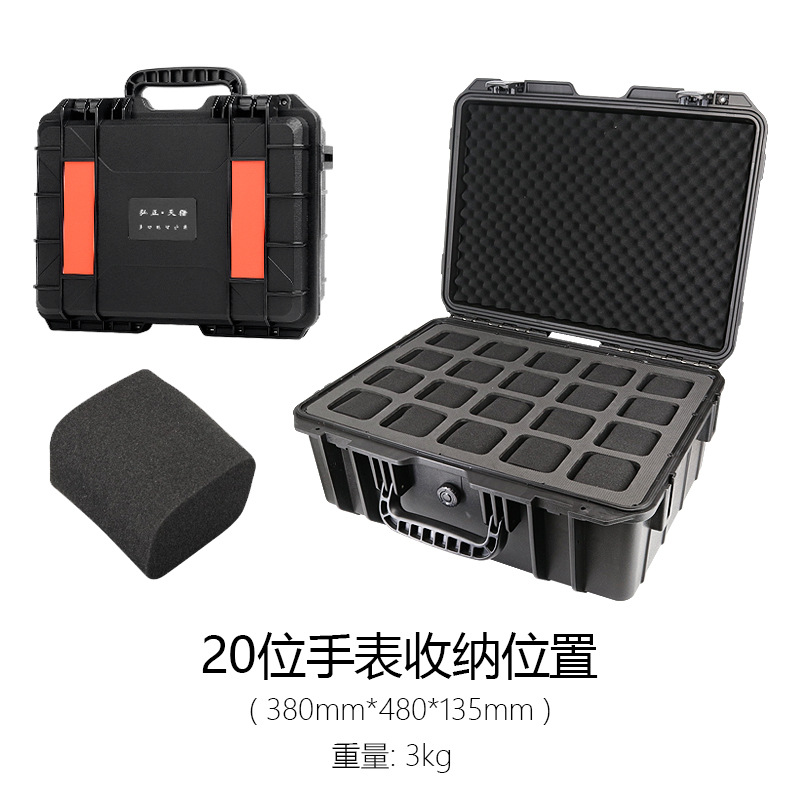 Caja de almacenamiento de reloj de gran capacidad transfronteriza caja de carro multi-especificación 20-bit 40-bit caja de exhibición de herramienta portátil protectora