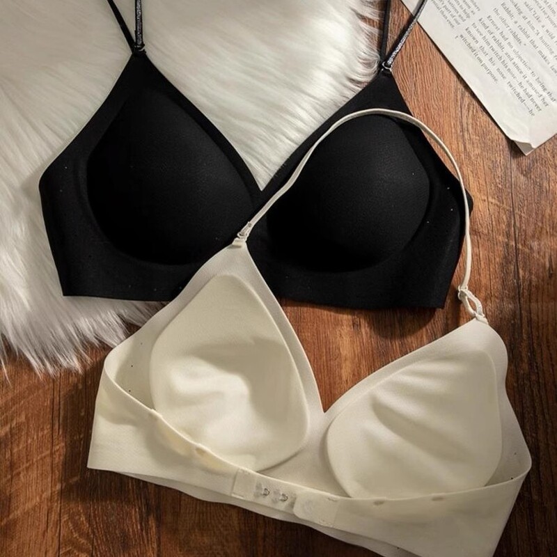U-Shaped Halterneck Beautiful Back Invisible Traceless Liquid Foundation Intimates Women's Backless Small Breasts Push-Up Thin Shoulder Strap Bra U-Shaped Halterneck Beautiful Back Invisible Traceless Liquid Foundation Intimates Women's Backless Small Breasts Push-Up Thin Shoulder Strap Bra